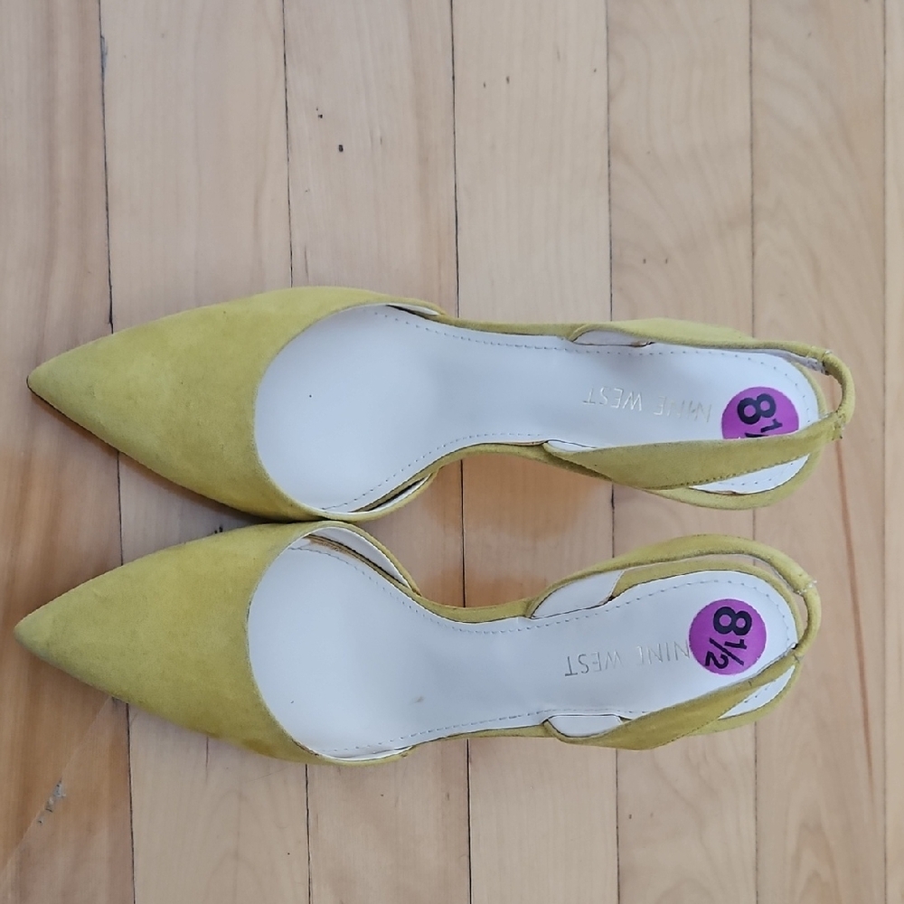 Nine West Mustard Yellow Heels